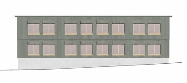 Neubau WerkenTagesschule Fassade 1